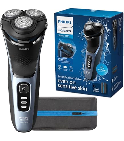 Amazon.com: Philips Shaver for Men Series 3000 Rechargeable Wet